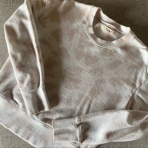 MADEWELL TIE-DYE CROP SWEATSHIRT